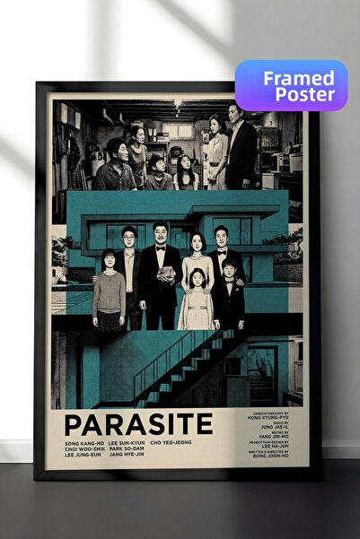 Postifull Αφίσα Parasite με μαύρο πλαίσιο, Πίνακας Κινηματογράφου και Τηλεοπτ...
