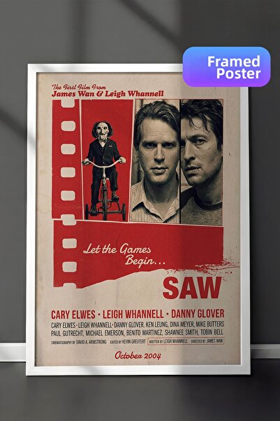 Postifull Αφίσα με λευκό πλαίσιο Saw, Πίνακας Κινηματογράφου και Τηλεοπτικής ...