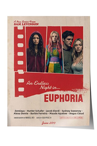 Postifull Αφίσα Euphoria, Αφίσες ζωγραφικής τέχνης για κινηματογράφο και τηλε...