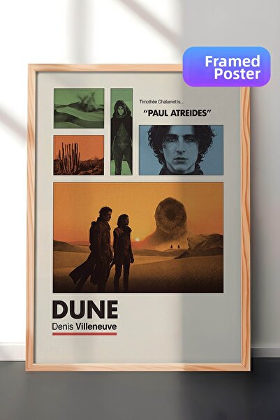 Postifull Αφίσα με ξύλινο πλαίσιο Dune, Πίνακας Κινηματογράφου και Τηλεοπτική...