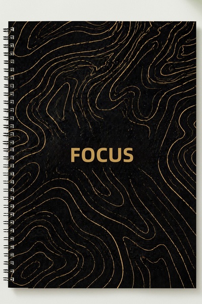 BLACKONECLASS Special Design Themed A5 Metal Spiral Bound Unlined Thick Brist...