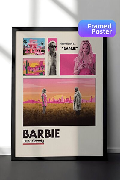 Postifull Αφίσα Barbie με μαύρο πλαίσιο, Πίνακας κινηματογράφου και τηλεοπτικ...