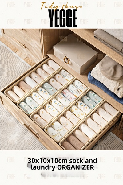 YEGGE 2 ΤΕΜ. 30 εκ. Οργανωτής συρταριών και ντουλαπιών, Οργανωτής για κασκόλ,...