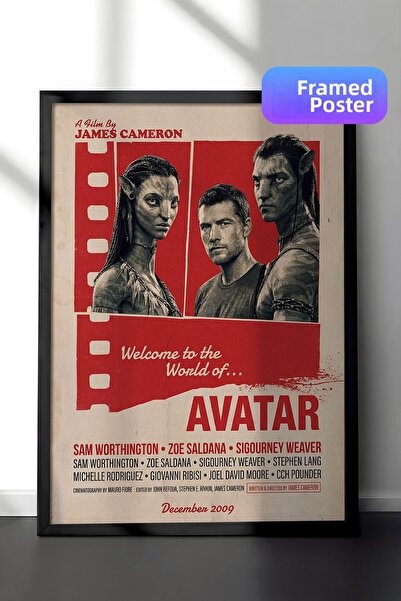 Postifull Αφίσα Avatar με Μαύρο Πλαίσιο, Πίνακας Κινηματογράφου και Τηλεοπτικ...
