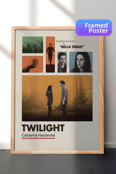 Postifull Αφίσα με ξύλινο πλαίσιο Twilight, Πίνακας Κινηματογράφου και Τηλεοπ...