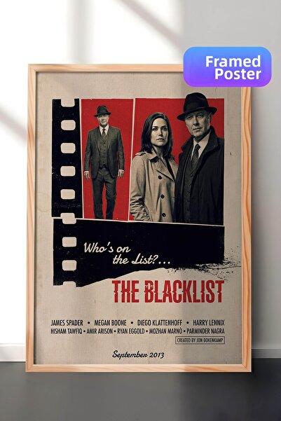 Postifull The Blacklist Ξύλινη Αφίσα με Ξύλινο Πλαίσιο, Πίνακας Κινηματογράφο...