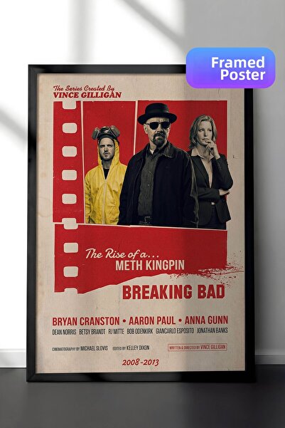 Postifull Αφίσα Breaking Bad με μαύρο πλαίσιο, Πίνακας κινηματογράφου και τηλ...