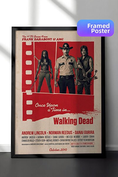 Postifull The Walking Dead Μαύρη κορνιζαρισμένη αφίσα, Πίνακας κινηματογράφησ...