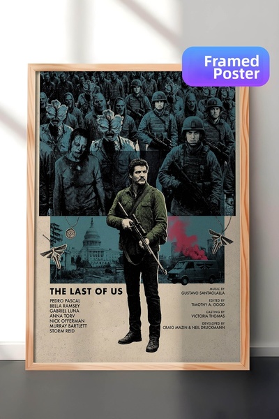 Postifull The Last of Us Ξύλινη Αφίσα με Κορνίζα, Πίνακας Κινηματογράφου και ...