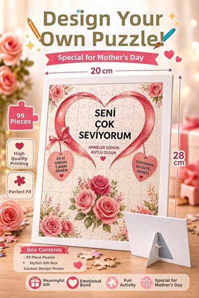 NOTA BASKI MERKEZİ 99 Piece Puzzle for Mother's Day
