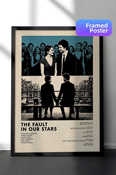 Postifull Η αμαρτία στα αστέρια μας, Αφίσα με μαύρο πλαίσιο, Πίνακας κινηματο...