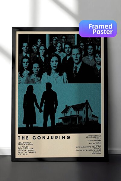 Postifull Η αφίσα The Conjuring με μαύρο πλαίσιο, Πίνακας Κινηματογράφου και ...