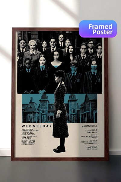 Postifull Αφίσα με καφέ πλαίσιο Τετάρτης, Πίνακας Κινηματογράφου και Τηλεοπτι...