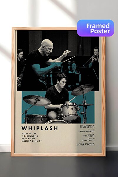 Postifull Αφίσα με ξύλινο πλαίσιο Whiplash, Πίνακας Κινηματογράφου και Τηλεοπ...