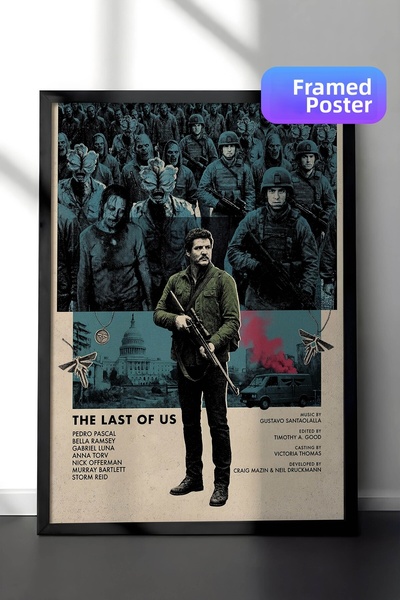 Postifull The Last of Us Αφίσα με Μαύρο Πλαίσιο, Πίνακας Κινηματογράφου και Τ...