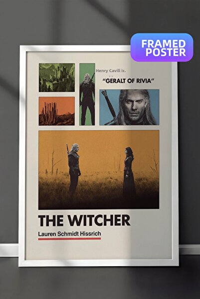 Postifull Αφίσα The Witcher με λευκό πλαίσιο, Πίνακας κινηματογράφου και τηλε...