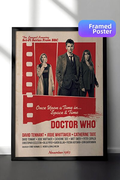 Postifull Αφίσα Doctor Who με μαύρο πλαίσιο, Πίνακας κινηματογράφου και τηλεο...
