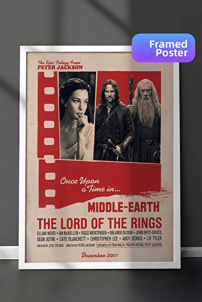 Postifull Ο Άρχοντας των Δαχτυλιδιών Αφίσα με λευκό πλαίσιο, Πίνακας Κινηματο...