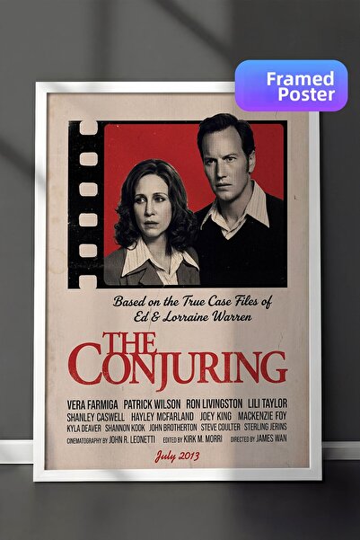 Postifull Η αφίσα The Conjuring με λευκό πλαίσιο, Πίνακας κινηματογράφου και ...