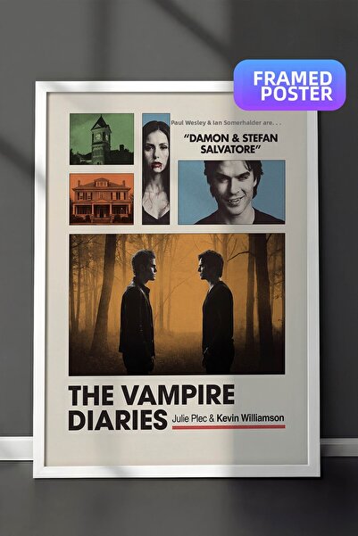 Postifull The Vampire Diaries Αφίσα με λευκό πλαίσιο, Πίνακας Κινηματογράφου ...