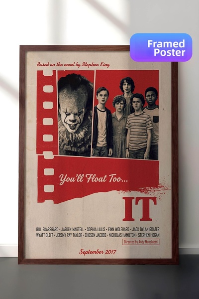 Postifull Αφίσα με καφέ πλαίσιο, Πίνακας Κινηματογράφου και Τηλεοπτικών Σειρώ...