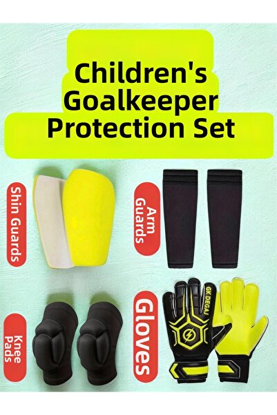 Gök Sports Colorful Kids Goalkeeper Gloves with Wrist Bandage Goalkeeper Glov...