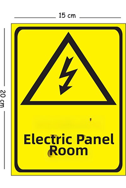 Mayeka Metal Electrical Panel Room 15X20 cm Warning Work Safety Sign