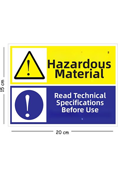 Mayeka Read the Specifications before Using Metal Hazardous Materials 15X20 c...