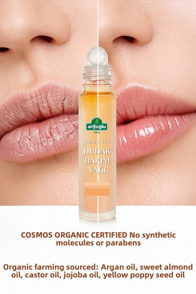 Arifoğlu Organic Lip Care Oil Lip Oil 10 ml Moisturizing and Repairing Formula