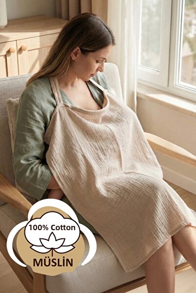 HAMUR Σαλιάρα θηλασμού Muslin Mother Baby 100% Βαμβάκι Κάλυμμα καροτσιού πολλ...
