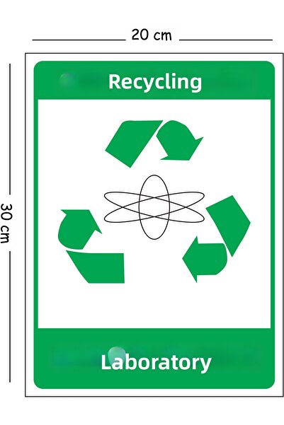 Mayeka Metal Recycling Laboratory 20X30 cm A4 Warning Work Safety Sign