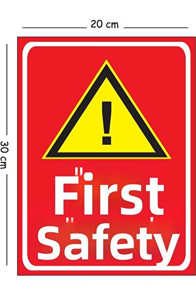 Mayeka لافتة تحذيرية للسلامة المهنية من Metal Before Safety مقاس 20x30 سم A4