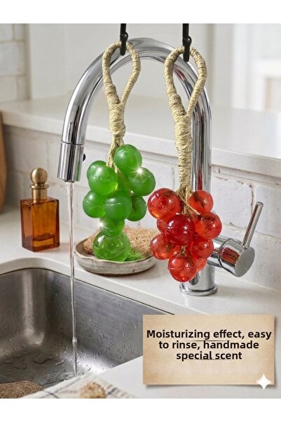 LASONİL Natural Grape Bunch Soap Organic Scented Moisturizing Effective Red-G...
