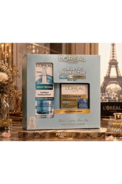L'Oreal Paris L’Oréal Paris Renewing Care Routine Set (Peeling Serum + Age Ex...