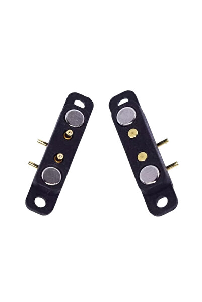 Genel Markalar 2-Pin 2.8mm 90C Pogo Pin Manyetik Konnektör Takımı - Kulaklı