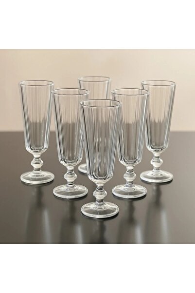 Kardelen Set of 6 Flut Coffee Glasses