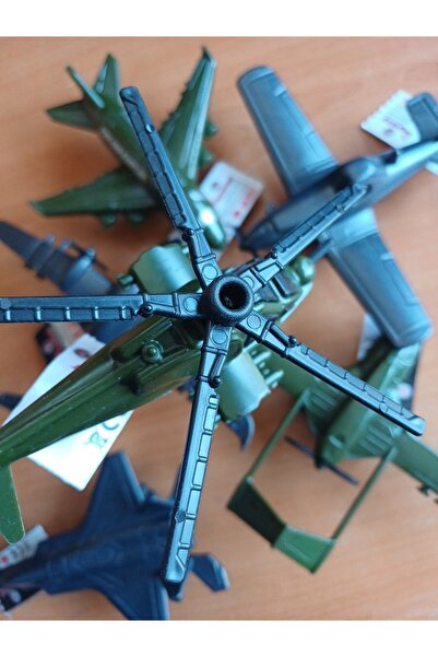 ALYTOYS Kırılmaz Uçak 6 Adet Geri Çek Bırak Savaş Siha Uçak Helikopter 16x12cm Iha Sıha Akıncı Ata