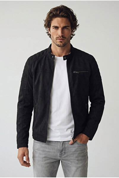 Jack & Jones Ανδρικό δερμάτινο μπουφάν Rocky -12147218 - BS