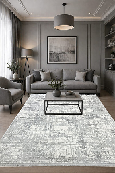 ünalcarpet 4 Metrekare - 6 Metrekare Modern Kalın %100 Akrilik (YÜN) Salon Ot...