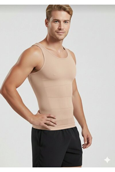 CHARM Torenova Men's Anti-Sagging Slimming Corset Undershirt Skin Color077