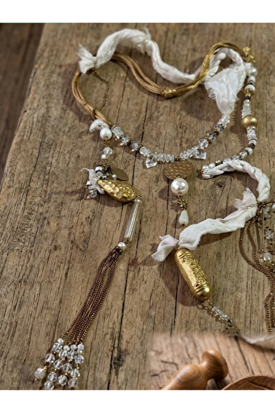 azra takı tasarım Handmade Only 3 Pieces Silk Crystal Rice Material Bohemian ...