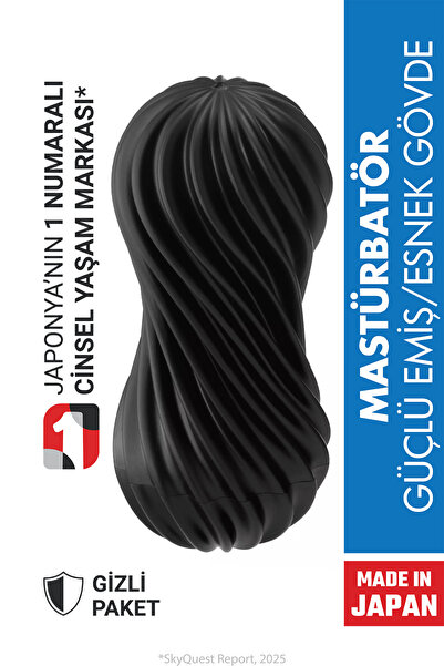 Flex Rocky Black Mastürbatör FLX-002