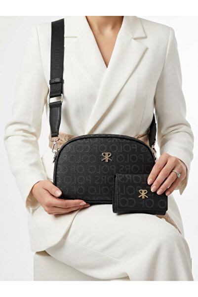 Çanta Trend Γυναικεία τσάντα μονόγραμμα μεσαίου μεγέθους 5 θέσεων Polo Of Colors