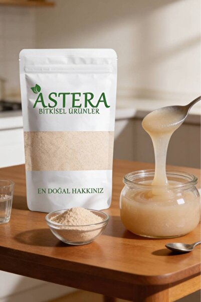 ASTERA 100 Gr Glutensiz Karnıyarık Otu Kabuğu Tozu (Psyllium Husk) – Yüksek Lifli, Doğal Kıvam Artırıcı, JELLEŞEN ÜRÜN