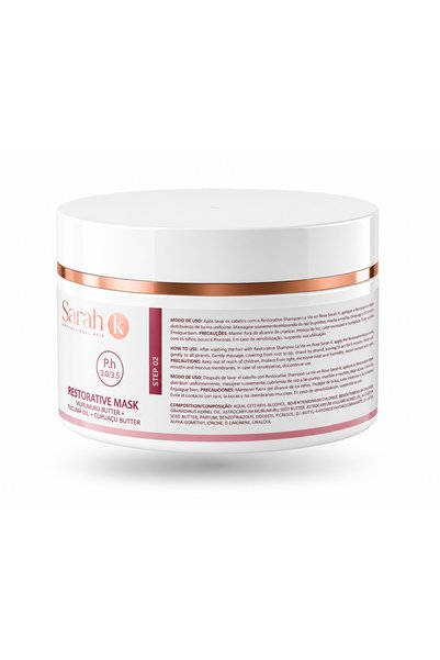 Sarah K Professıonal La Vie en Rose Restorative Mask | Deep Repair Vegan Hair Treatment