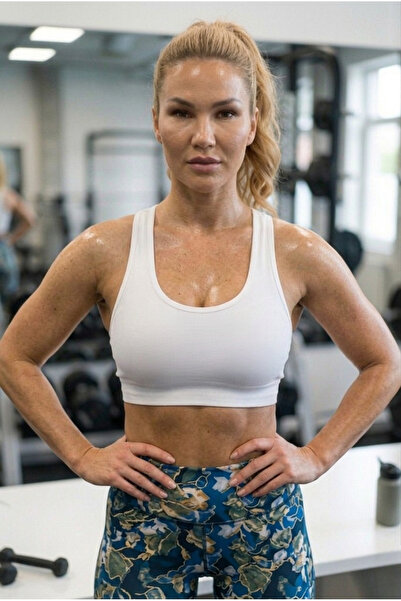 MİSTİRİK Parina Model Bustier με λεπτομέρεια στο στήθος, Super Crop Top με χο...