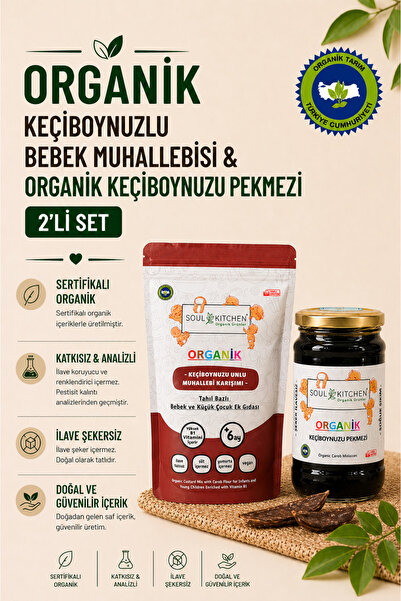 Soul Kitchen Organik Ürünler Organik Sertifikalı Bebek Keçiboynuzlu Muhallebi...