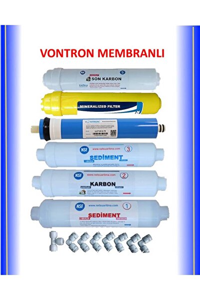 netsu arıtma -Vontron Membranlı, Su Arıtma Filtresi,Mineralli Tüm Kapalı Kasa...