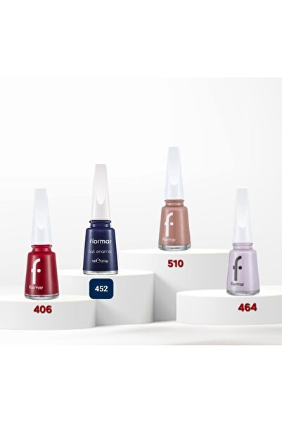 Flormar مجموعة طلاء أظافر أيقونية من 4 قطع