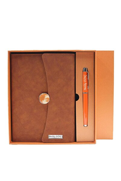 hediyerengi İsme Özel Premium Defter ve Kalem Seti Tasarım Kutulu - Renk Seçe...